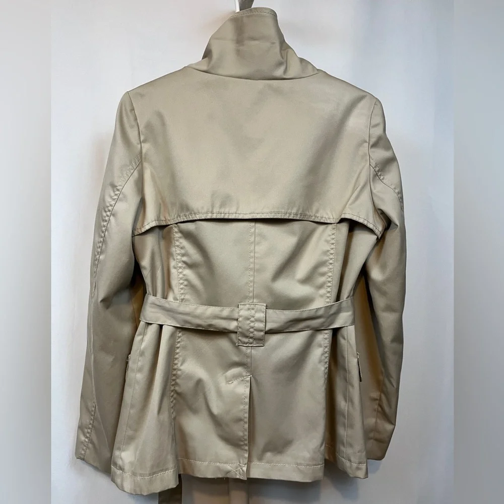 H&M Tan Coat with Belt and Lining Size 10